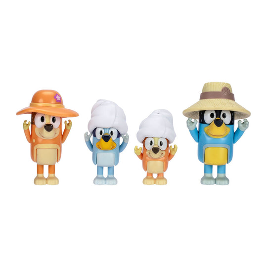 Zoom sur la taille compacte de 6 à 8 cm des figurines Bluey FAMOSA