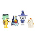 Vue arrière des figurines Bluey FAMOSA montrant les détails du dos
