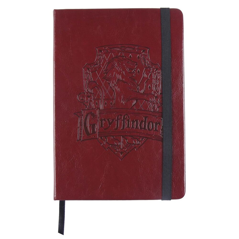 Pages intérieures du carnet premium Harry Potter Gryffindor avec lignes pour écriture