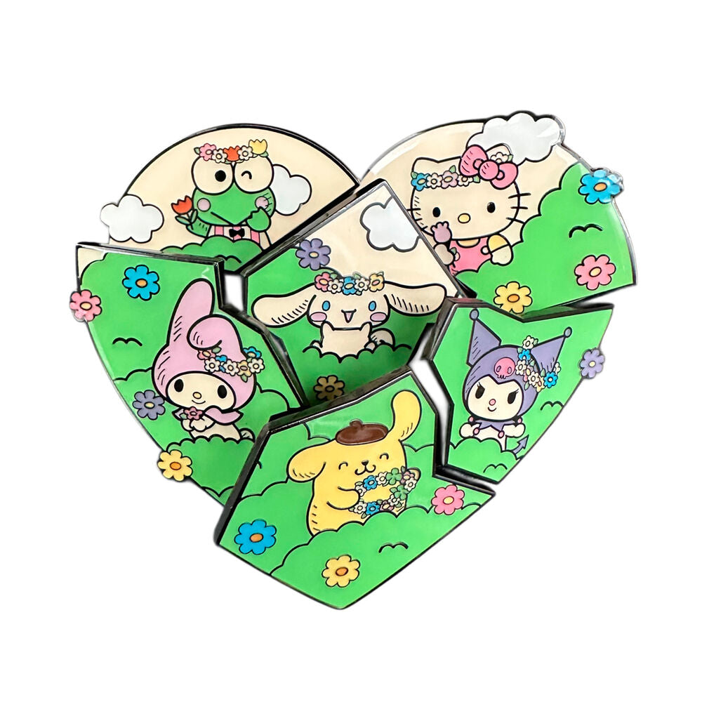 Packaging de la boîte mystère Loungefly Hello Kitty and Friends avec illustrations charmantes