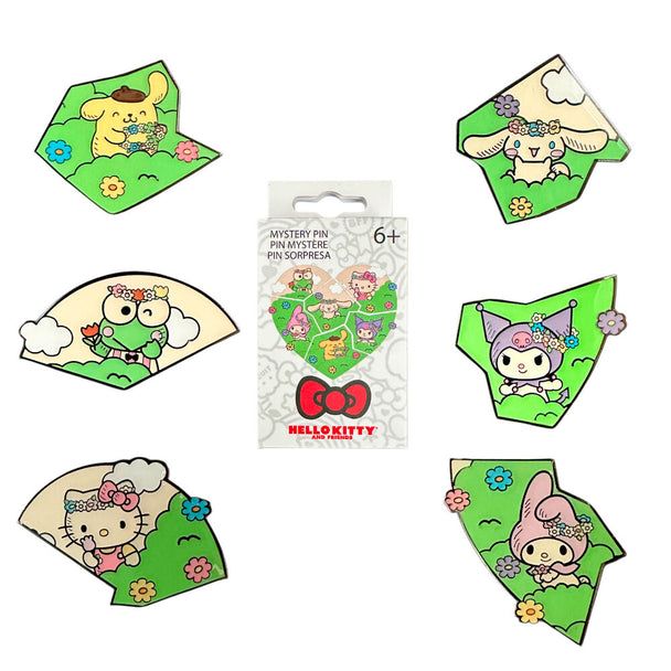 Pin's émaillé Loungefly Hello Kitty and Friends en boîte mystère avec design coloré