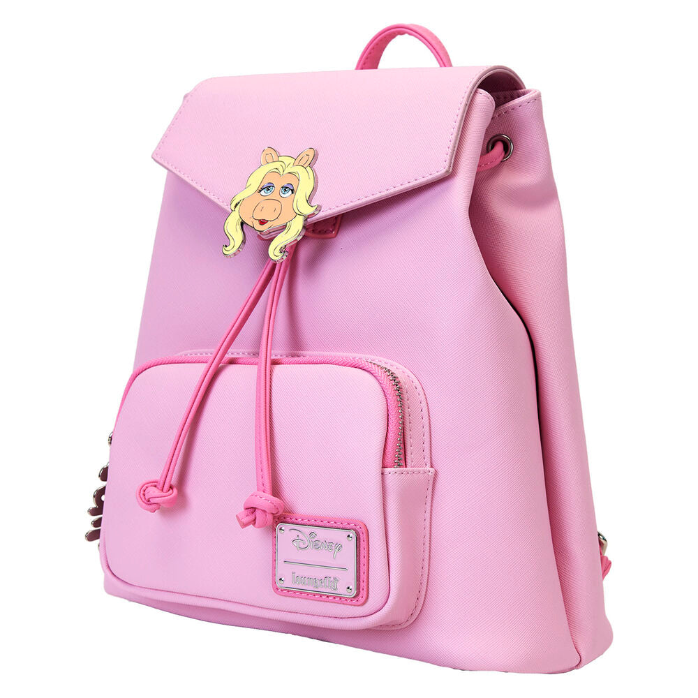 Poche avant zippée du sac à dos Miss Piggy avec pendentif en métal moulé Loungefly