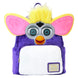 Zoom sur les appliqués et embossages du sac à dos Furby Loungefly