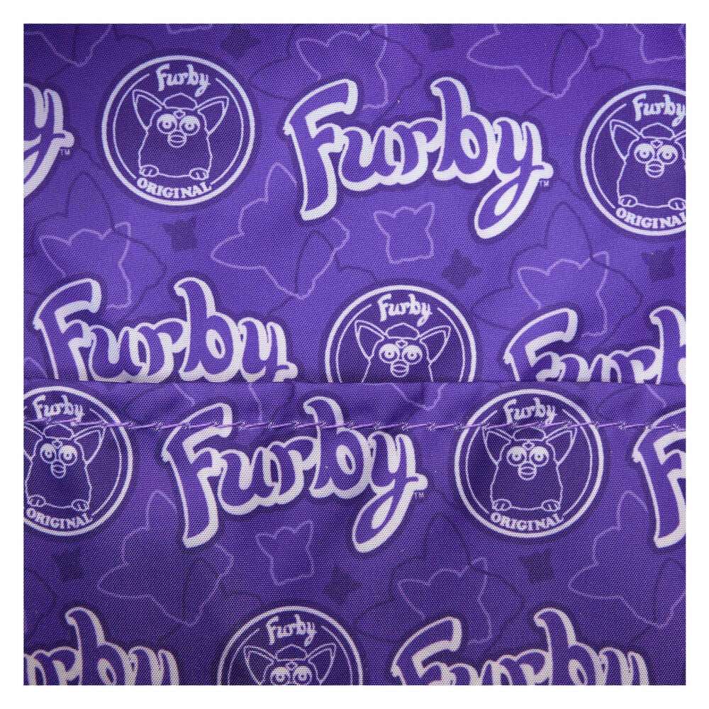Détails en fourrure synthétique et foil sur le sac à dos Furby Loungefly