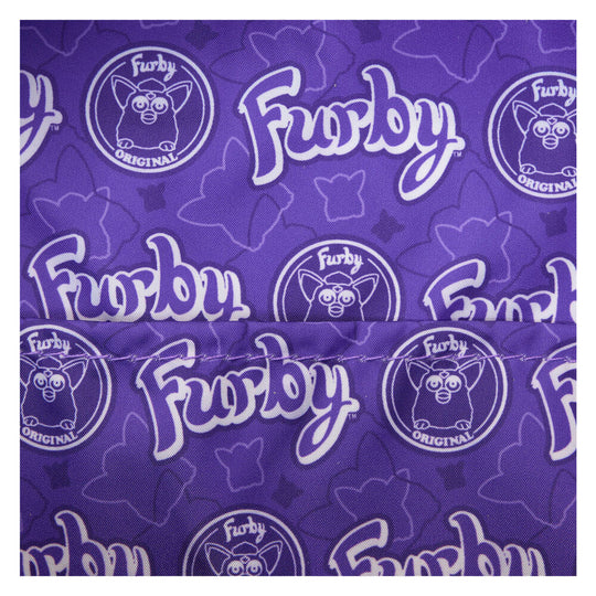 Détails en fourrure synthétique et foil sur le sac à dos Furby Loungefly