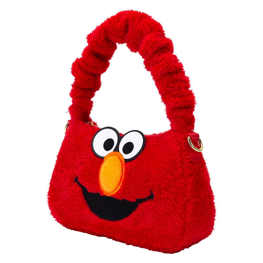 Image montrant la poche arrière zippée discrète et pratique du sac Loungefly Elmo Sesame Street