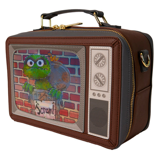Vue arrière du sac Loungefly avec fermeture sécurisée et design épuré.