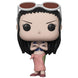 Zoom sur la figurine Funko POP Nico Robin avec détails précis du visage et costume typique de One Piece