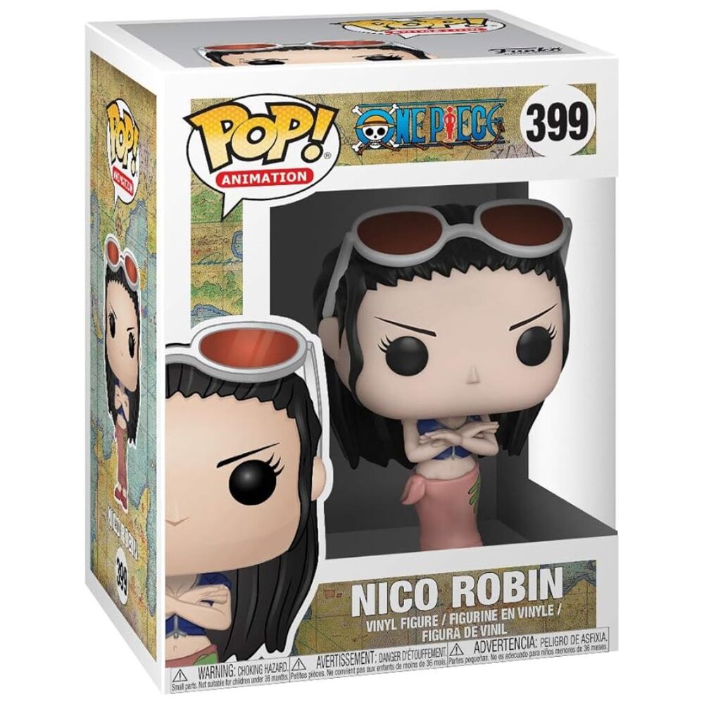 Packaging officiel Funko POP de la figurine Nico Robin, série 3, idéal pour collectionneurs One Piece