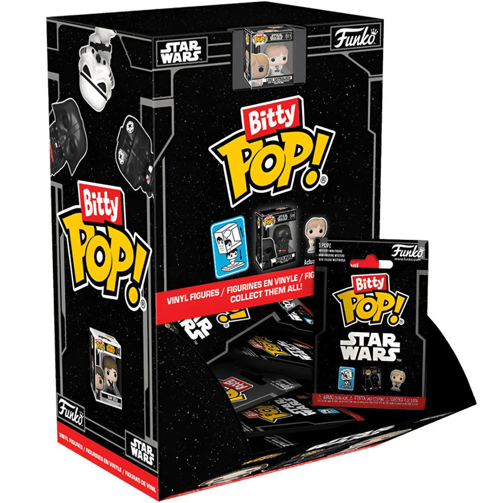 Figurine Bitty POP mystère Star Wars de FUNKO en version miniature, présentée sur fond blanc.
