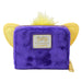 Vue de face du portefeuille Furby montrant les détails embossés et appliqués colorés