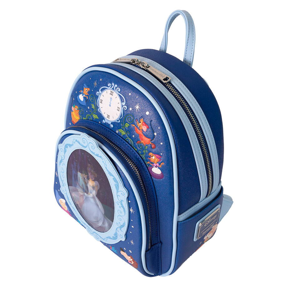 Poignée supérieure robuste en simili cuir vegan du sac Loungefly Disney Cendrillon 75e Anniversaire