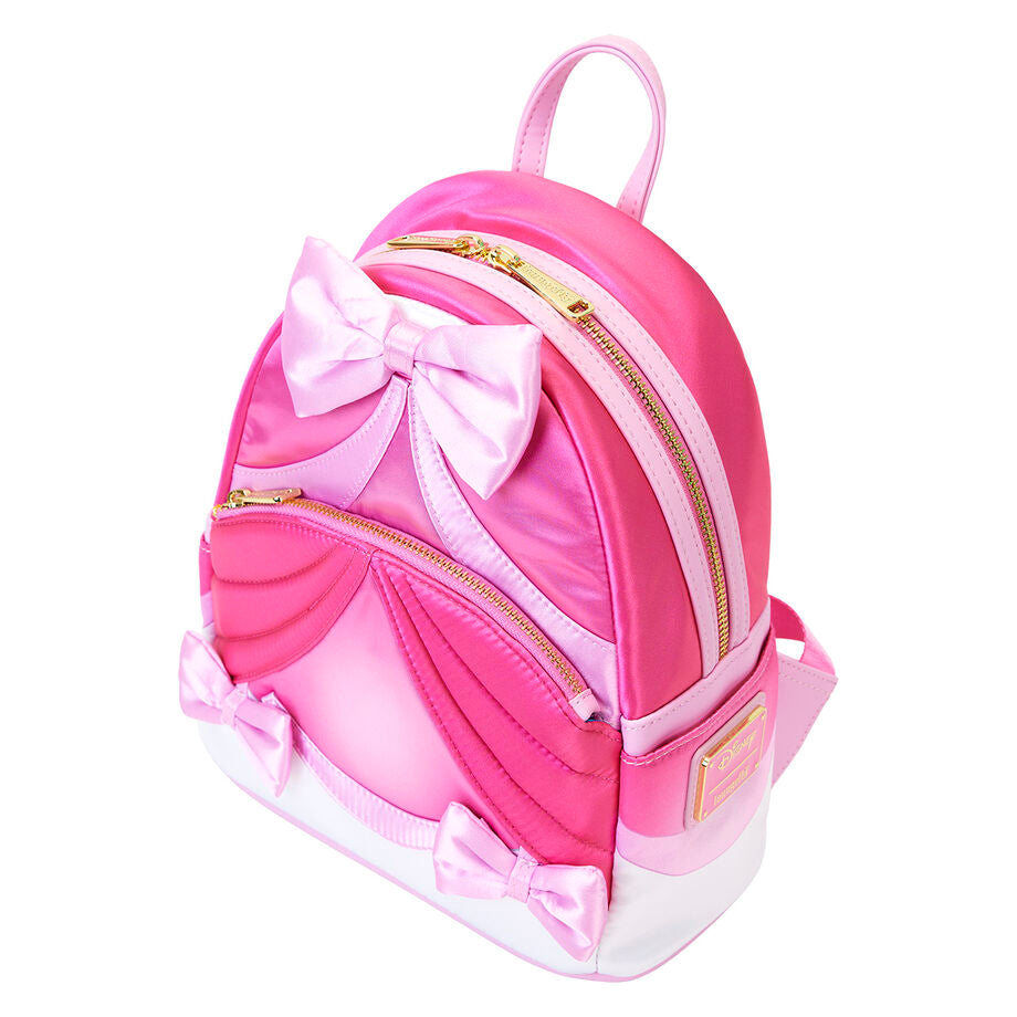 Vue arrière montrant les bretelles réglables et rembourrées du sac à dos Loungefly Disney Cendrillon