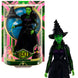 Poupée Elphaba Thropp MATTEL en tenue amovible inspirée du film Wicked avec sac d'étudiant et chapeau