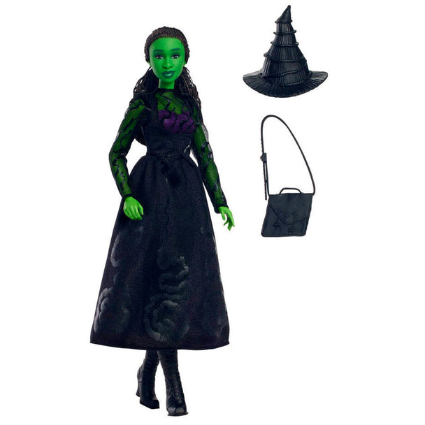 Détail des articulations de la poupée Elphaba permettant des poses variées et dynamiques