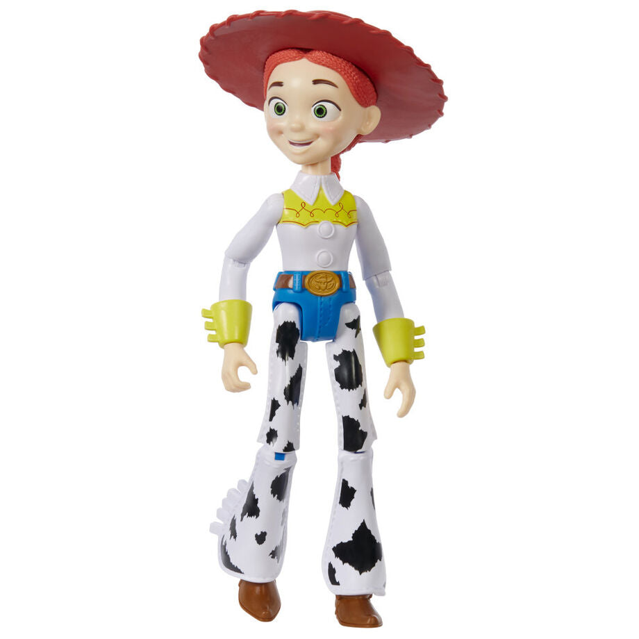 Poupée Jessie Toy Story avec expression souriante et cheveux roux bouclés