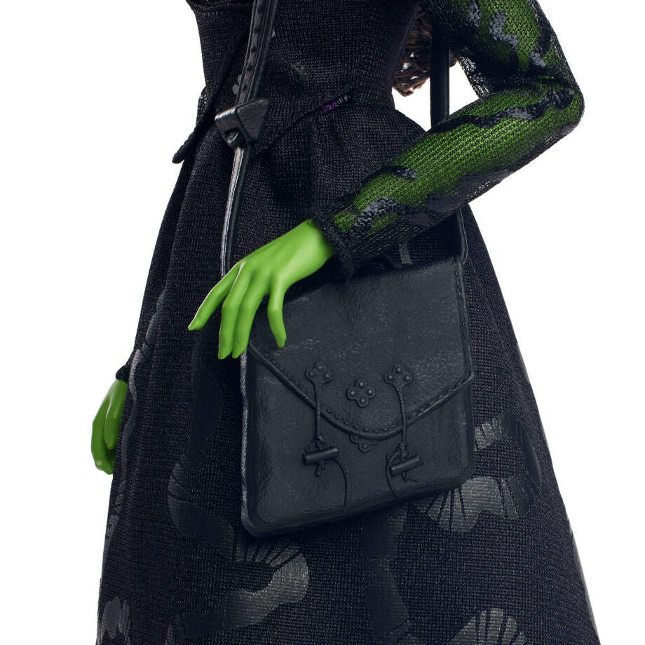 Collection de poupées du Pays d'Oz avec Elphaba Thropp au premier plan, vendues séparément