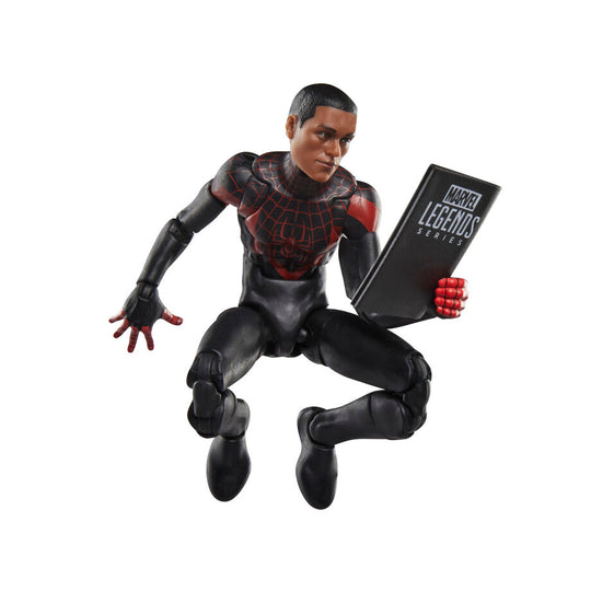 Zoom sur les détails du visage et du masque de la figurine Marvel Legends Spider-Man