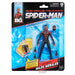 Vue de face de la figurine Marvel Legends Spider-Man Miles Morales de 15cm articulée par HASBRO