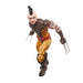 Zoom sur les détails du costume noir et rouge de Daken Wolverine Dark Avengers
