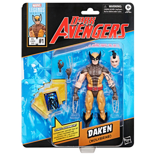 Figurine Marvel Legends Daken Wolverine Dark Avengers en position dynamique de face