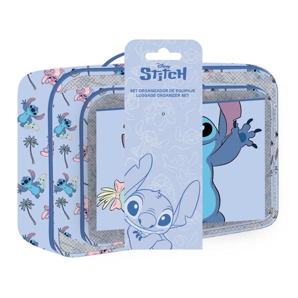 Trousse de toilette Disney Stitch CERDÁ vue de face avec motif coloré et fermeture éclair