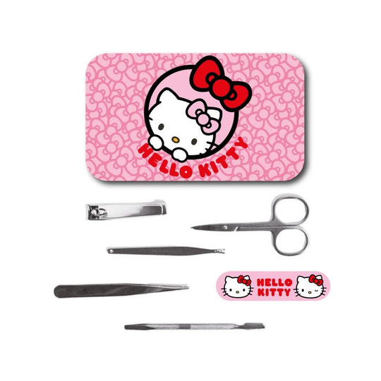 Set manucure Hello Kitty CERDÁ fermé, dimensions compactes 8x15x2 cm, design enfantin