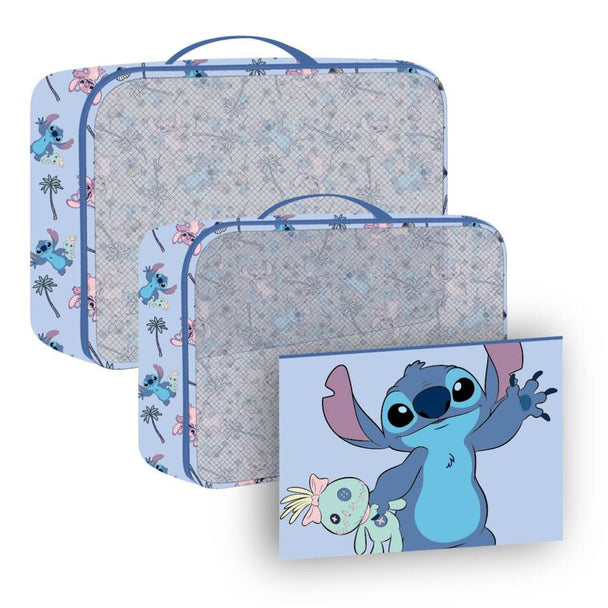 Intérieur de la trousse de toilette Stitch CERDÁ montrant l’espace de rangement pratique