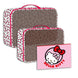 Intérieur de la trousse Hello Kitty CERDÁ montrant le compartiment spacieux et la fermeture éclair