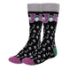 Chaussettes Joker DC Comics portées montrant confort et style