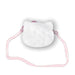 Zoom sur le tissu peluche du sac Hello Kitty CERDÁ montrant la texture moelleuse et les finitions