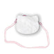 Zoom sur le tissu peluche du sac Hello Kitty CERDÁ montrant la texture moelleuse et les finitions