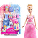 Poupée Cendrillon Disney avec tenue de bal bleue et accessoires assortis sur fond blanc