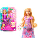 Poupée Raiponce Disney 2 en 1 avec tenue de pique-nique et accessoires colorés