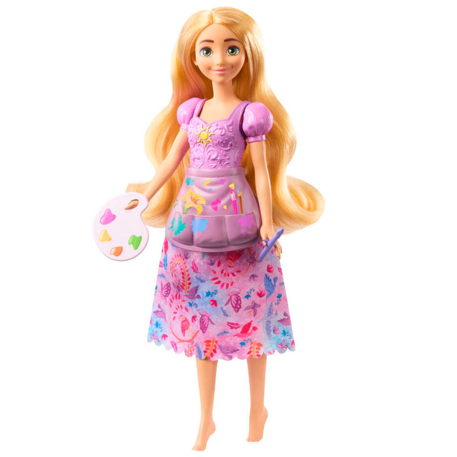 Accessoires thématiques Disney Tangled pour poupée Raiponce, incluant pinceaux et sac à dos