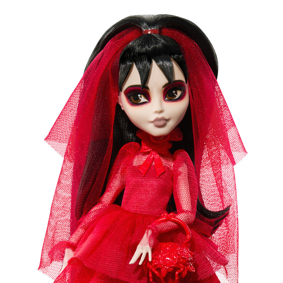 Supports transparents pour poupées Monster High Beetlejuice visibles sous les figurines