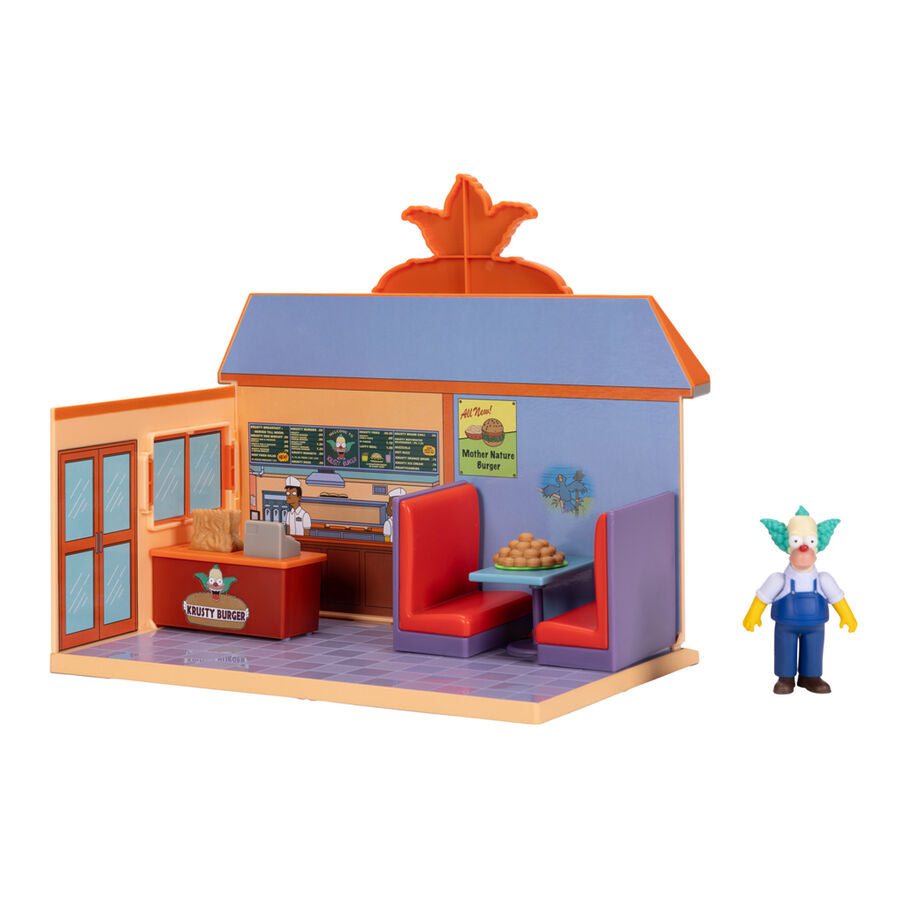 Figurine de Krusty le clown présente dans le playset Burger Krusty