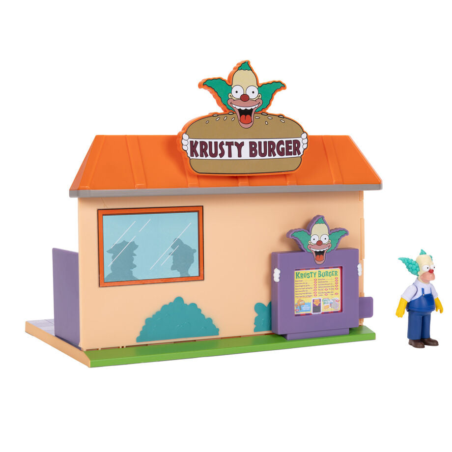 Enfant jouant avec le playset Burger Krusty Les Simpsons
