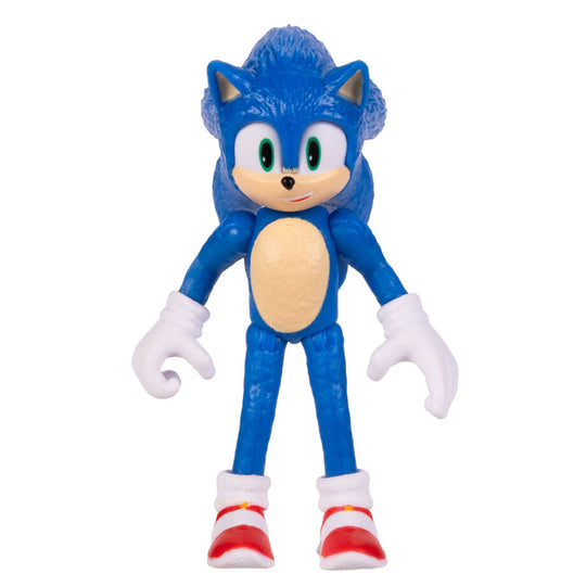 Vue rapprochée sur le visage expressif de la figurine Sonic 3 The Movie