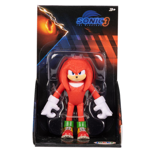 Figurine Sonic 3 The Movie sur fond noir pour accentuer les détails