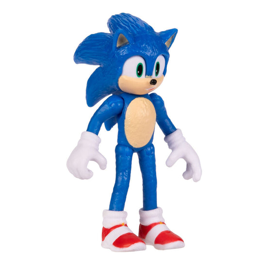 Détail des chaussures rouges et blanches de la figurine Sonic 3 The Movie