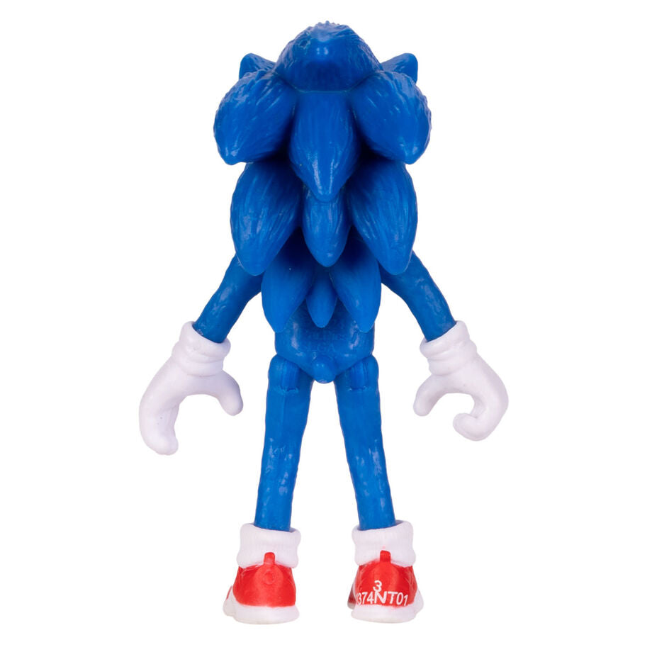 Figurine Sonic 3 The Movie posée sur un socle neutre blanc