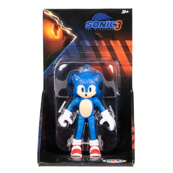 Profil gauche de la figurine Sonic 3 The Movie de 7 cm signée JAKKS PACIFIC