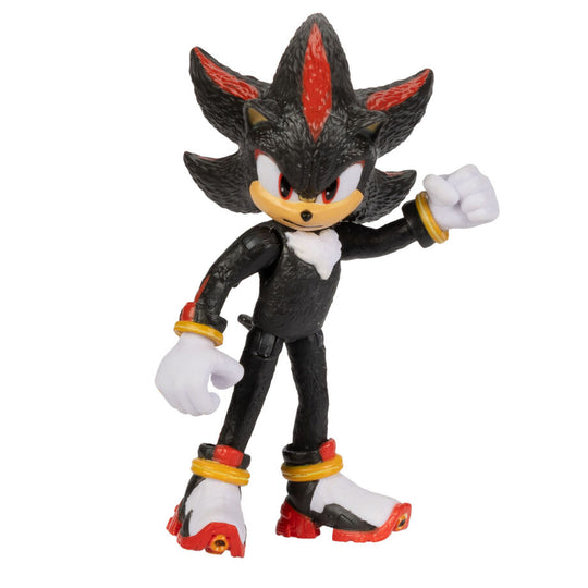 Figurine Sonic 3 The Movie en position dynamique sur un fond coloré