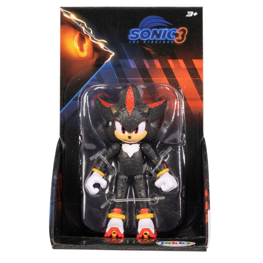 Vue latérale droite de la figurine Sonic 3 The Movie avec ombres naturelles