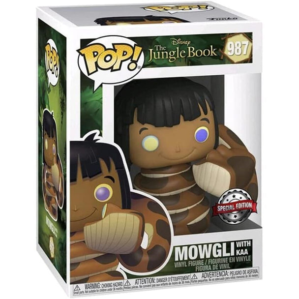 Image de la figurine Mowgli Funko POP sous un autre angle montrant les finitions et la qualité du produit
