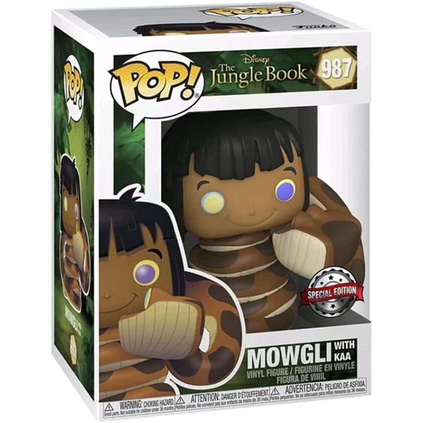 Image de la figurine Mowgli Funko POP sous un autre angle montrant les finitions et la qualité du produit