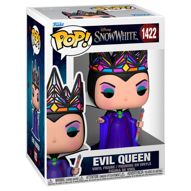 Figurine Funko POP de la Reine Maléfique de Blanche-Neige, vue de face avec détails du costume et visage expressif