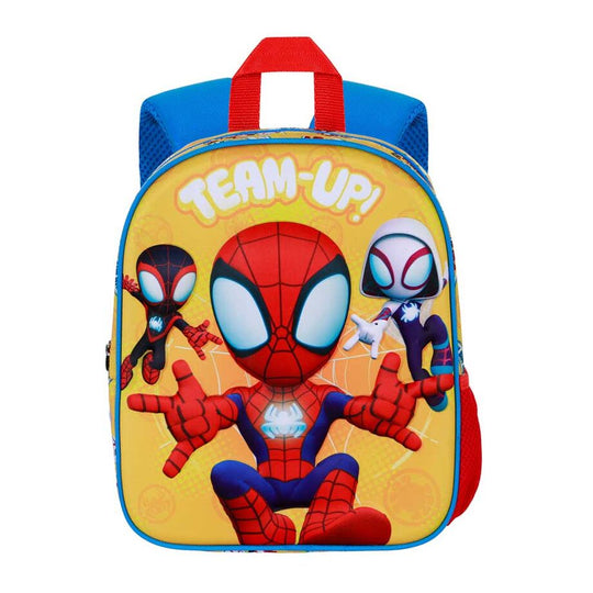 Sac à dos Marvel Spiderman 3D de face avec détails en relief et couleurs vives