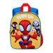 Sac à dos Marvel Spiderman 3D de face avec détails en relief et couleurs vives